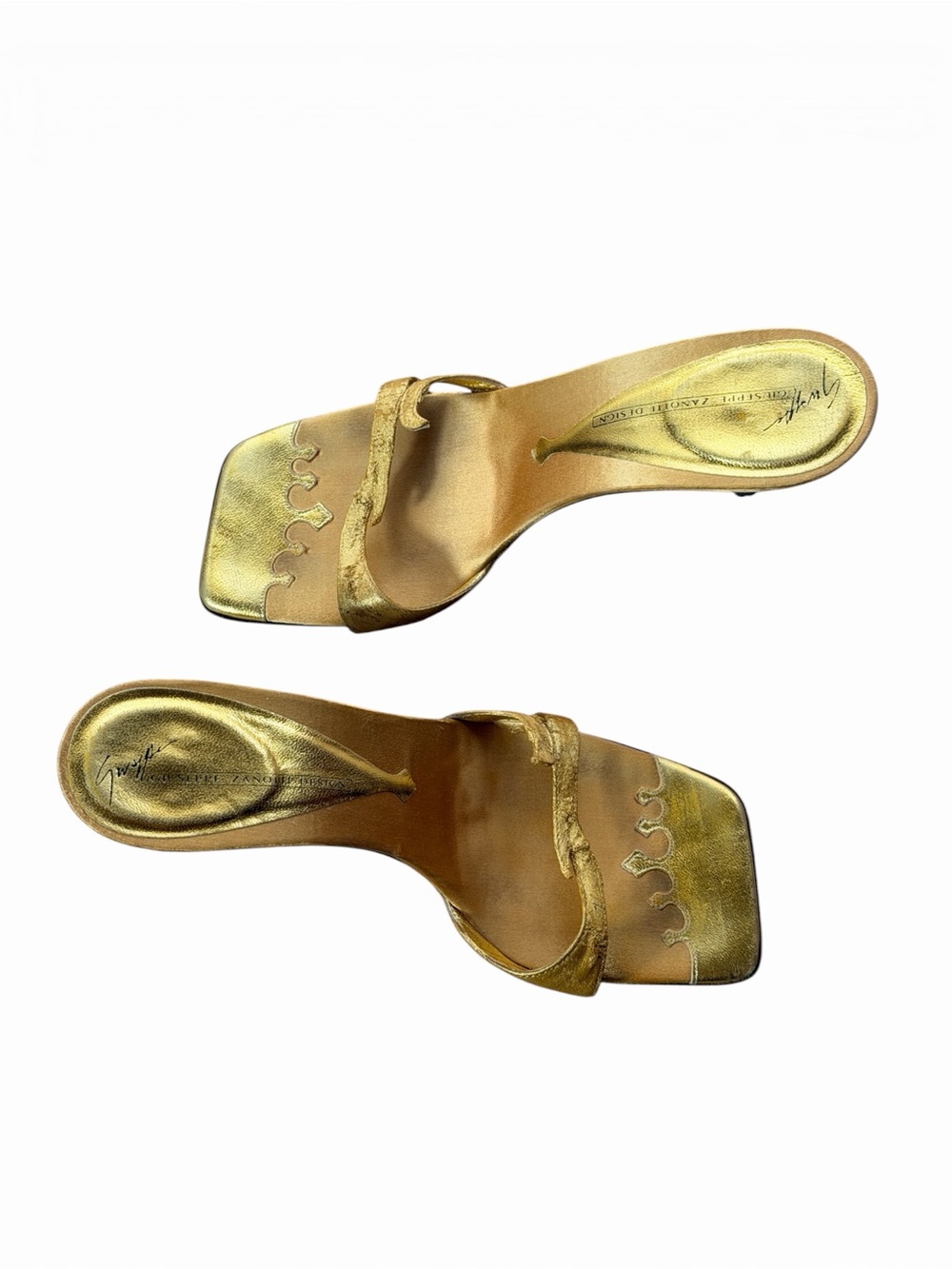 Vintage Giuseppe Zanotti Gold Snake Heels | Rare Collector Piece | Y2K - Picture 6 of 8